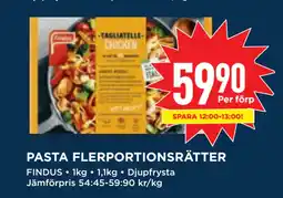 Willys PASTA FLERPORTIONSRÄTTER erbjuda