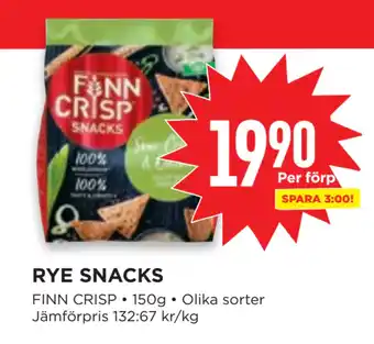 Willys RYE SNACKS erbjuda