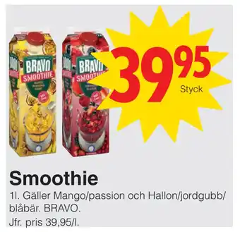 Matöppet Smoothie erbjuda