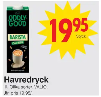 Matöppet Havredryck erbjuda