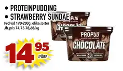 PROTEINPUDDING • STRAWBERRY SUNDAE