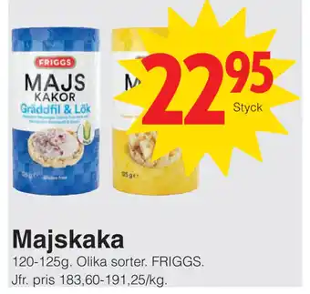 Matöppet Majskaka erbjuda