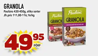 Din Mat GRANOLA erbjuda