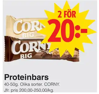 Matöppet Proteinbars erbjuda