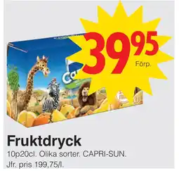 Matöppet Fruktdryck erbjuda