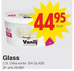 Matöppet Glass erbjuda