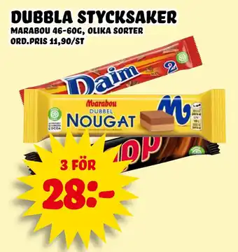 Nelins Dubbla stycksaker erbjuda