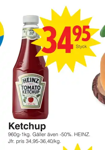 Matöppet Ketchup erbjuda