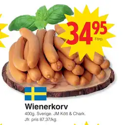 Matöppet Wienerkorv erbjuda