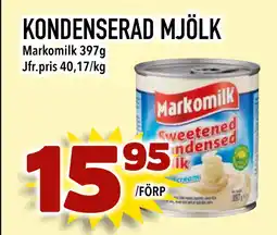 Din Mat KONDENSERAD MJÖLK erbjuda