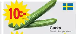 Matöppet Gurka erbjuda