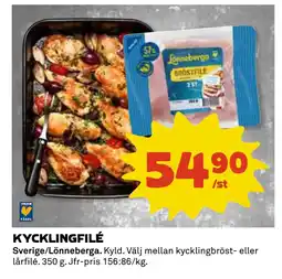 Coop Daglivs KYCKLINGFILÉ erbjuda