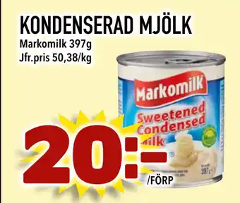 Bonum Matmarknad KONDENSERAD MJÖLK erbjuda