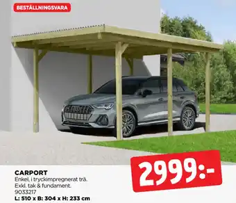 Jem&Fix CARPORT erbjuda