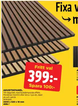 Jem&Fix AKUSTIKPANEL erbjuda