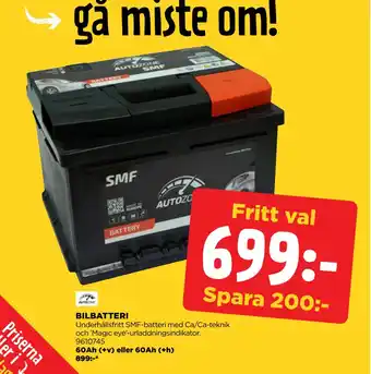 Jem&Fix BILBATTERI erbjuda