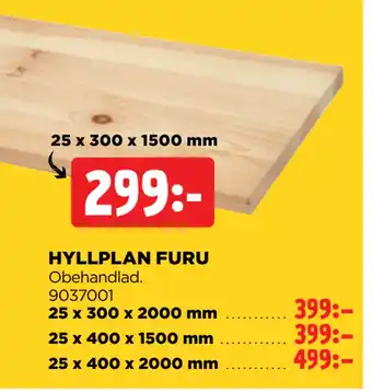 Jem&Fix HYLLPLAN FURU erbjuda