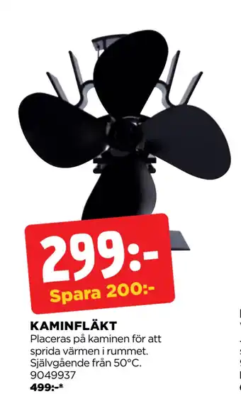 Jem&Fix KAMINFLÄKT erbjuda