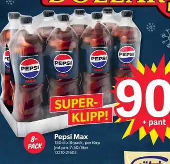 DollarStore Pepsi Max erbjuda