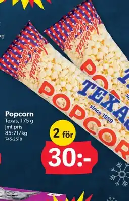 DollarStore Popcorn erbjuda