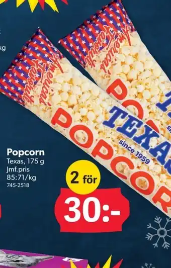 DollarStore Popcorn erbjuda