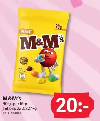 DollarStore M&m's erbjuda