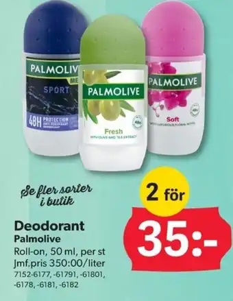 DollarStore Deodorant Palmolive erbjuda