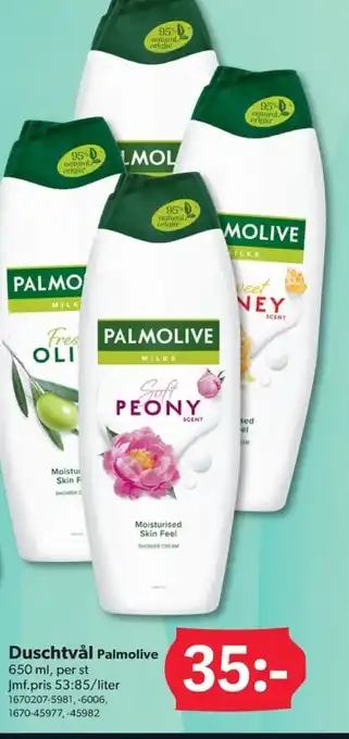 DollarStore Duschtvål Palmolive erbjuda