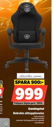 Power Gamingstol erbjuda