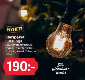 DollarStore NYHET! Startpaket ljusslinga erbjuda