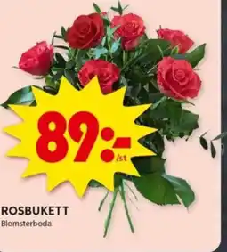 ICA Kvantum ROSBUKETT Blomsterboda. erbjuda