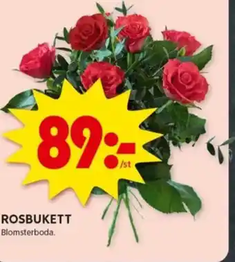 ICA Kvantum ROSBUKETT Blomsterboda. erbjuda