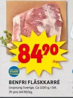 ICA Kvantum Benfri fläskkarré erbjuda