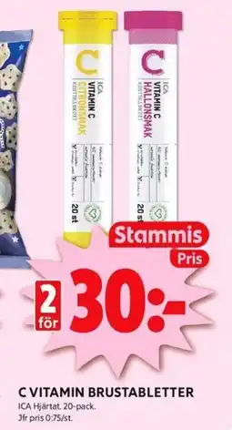 ICA Kvantum Vitamin m hallonsmak erbjuda