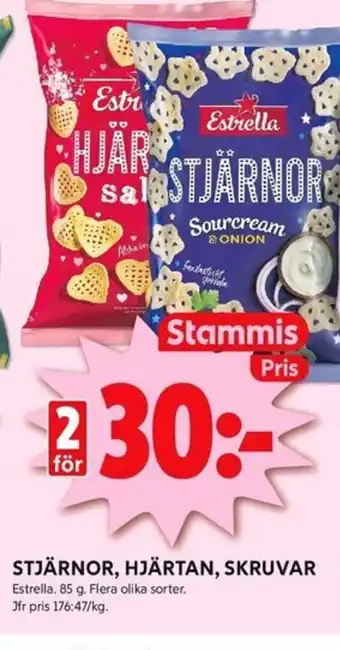 ICA Kvantum Stjärnor, hjärtan, skruvar c vitamin brustabletter erbjuda