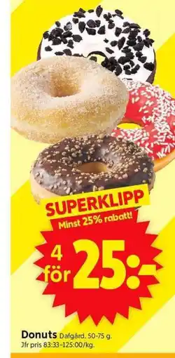 ICA Supermarket Donuts Dafgård. erbjuda