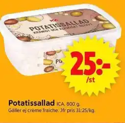 ICA Supermarket Potatissallad ICA. erbjuda