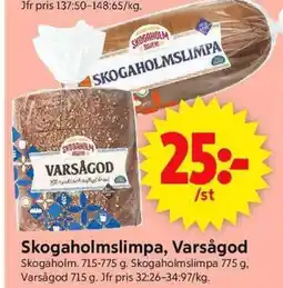ICA Supermarket Skogaholmslimpa, Varsågod erbjuda