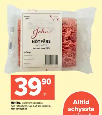 Coop Extra Nötfärs erbjuda