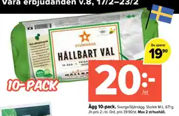 Coop Extra Ägg 10-pack erbjuda