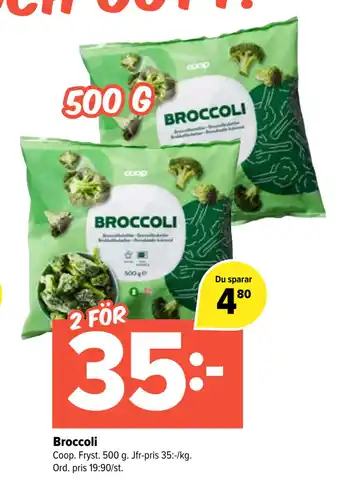 Coop Extra Broccoli erbjuda