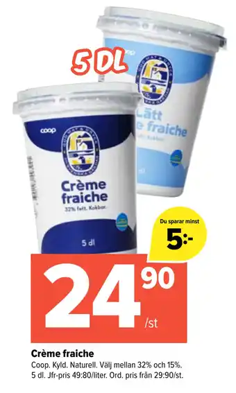 Coop Extra Crème fraiche erbjuda