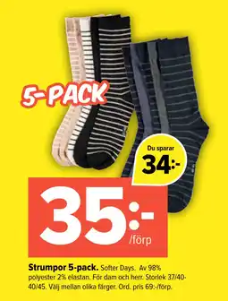 Coop Extra Strumpor 5-pack erbjuda