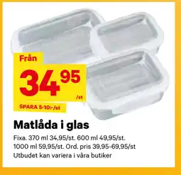 City Gross Matlåda i glas erbjuda