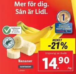 Lidl Bananer erbjuda