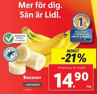 Lidl Bananer erbjuda