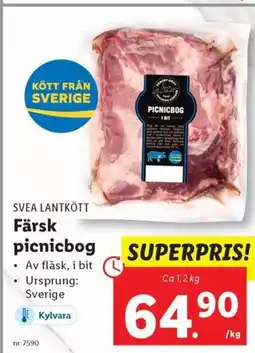 Lidl SVEA LANTKÖTT Färsk picnicbog erbjuda