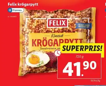 Lidl Felix krögarpytt erbjuda