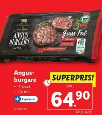 Lidl Angus- burgare erbjuda