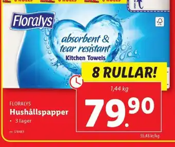 Lidl Floralys Hushållspapper erbjuda